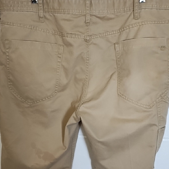 Tan Cargo Pants with Utility Design Soft Brushed Fabric - Picture 11 of 11